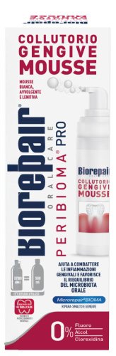 Biorepair - Peribioma Pro Mouthwash Gum Mousse - Pianka do higieny jamy ustnej i dziąseł - 200 ml