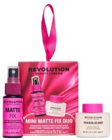 REVOLUTION - Mini Matte Fix Duo - Set per fissare il trucco - Cipria 10 g + Spray fissante 30 ml