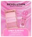 REVOLUTION - Candy Glam Duo - סט איפור לשפתיים ולפנים - פלטת היילייטרים 9.8 מ"ל + שמן לשפתיים 4.5 מ"ל