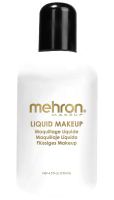 Mehron - Liquid Makeup - Body & Face Paint - Tekutá barva na obličej, tělo a vlasy - 133 ml - White - White