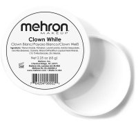 Mehron - Clown White - צבע איפור לבן חזק - 65 ג'