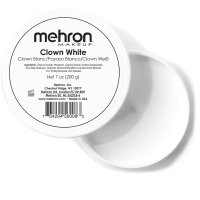 Mehron - Clown White - לבן, צבע איפור חזק - 200 גרם
