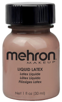 Mehron - Liquid Latex - tekutý latex pro maskérské účely - 30 ml - Tmavě béžová - Dark Flesh