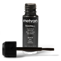 Mehron - Tooth FX - Barva na zuby pro speciální efekty - 4 ml - Black - Black