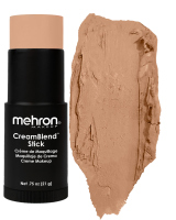 Mehron - CreamBlend Stick Makeup - Complexion Shades - מייקאפ קרמי במקל - 21 גרם - SOFT BEIGE - SOFT BEIGE