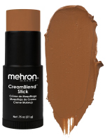 Mehron - CreamBlend Stick Makeup - Complexion Shades - מייקאפ קרמי במקל - 21 גרם - DARK 0 - DARK 0