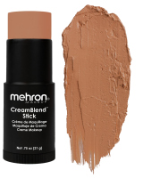 Mehron - CreamBlend Stick Makeup - Complexion Shades - מייקאפ קרמי במקל - 21 גרם - LIGHT TAN - LIGHT TAN