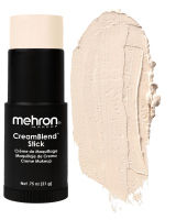 Mehron - CreamBlend Stick Makeup - Complexion Shades - מייקאפ קרמי במקל - 21 גרם - LIGHT 0 - LIGHT 0
