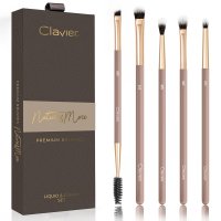 Clavier - Nature & More - Premium Brushes Liquid & Cream Set - Súprava 5 štetcov na make-up