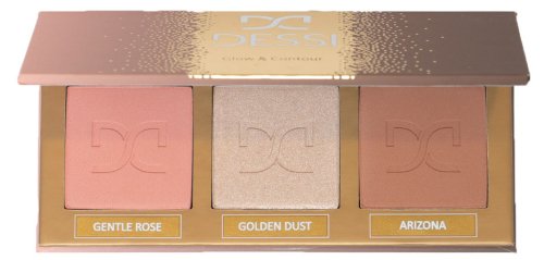 DESSI - Glow & Contour Palette - Paleta do konturowania i rozświetlania - 01 LIGHT - 16,5 g