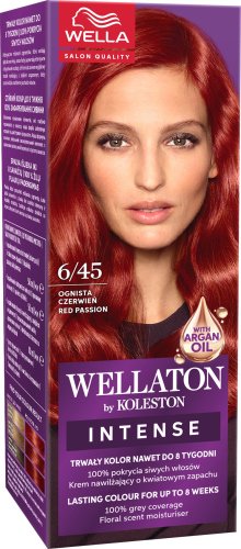 WELLA - WELLATON by Koleston Intense - צבע שיער קבוע - 6/45 אדום לוהט