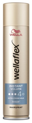 WELLA - Wellaflex Instant Volume Hairspray - ספריי לשיער - 4 Extra Strong Hold - 250 מ"ל