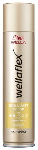 WELLA - Wellaflex Brilliant Color Hairspray - ספריי לשיער צבוע - 3 Strong Hold - 250 מ"ל