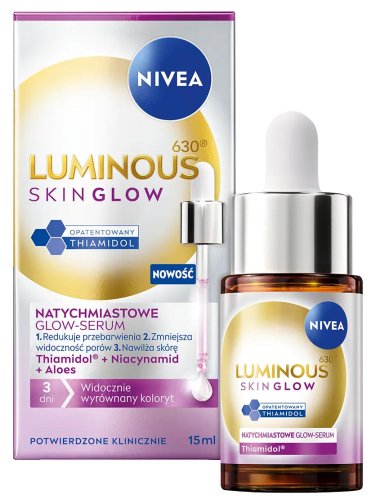 Nivea - Luminous630 Skin Glow - Natychmiastowe serum do twarzy - 15 ml 