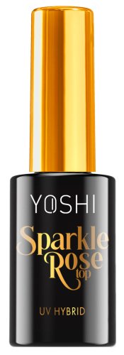 YOSHI - Sparkle Rose Top UV Hybrid - Hybrydowy top do paznokci - 10 ml