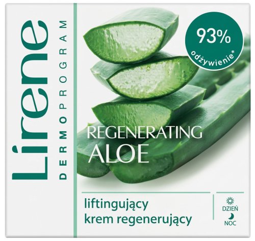 Lirene - Regenerating Aloe - Liftingujący krem regenerujący do twarzy na dzień i na noc - 50 ml