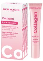 Dermacol - Collagen - Eye & Lip Cream - קרם עיניים ושפתיים מחדד ומצעיר עם קולגן - 15 מ