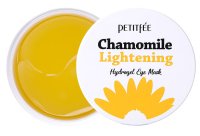 PETITFEE - Chamomile Lightening Hydrogel Eye Mask - Rozświetlające płatki pod oczy - 60 szt
