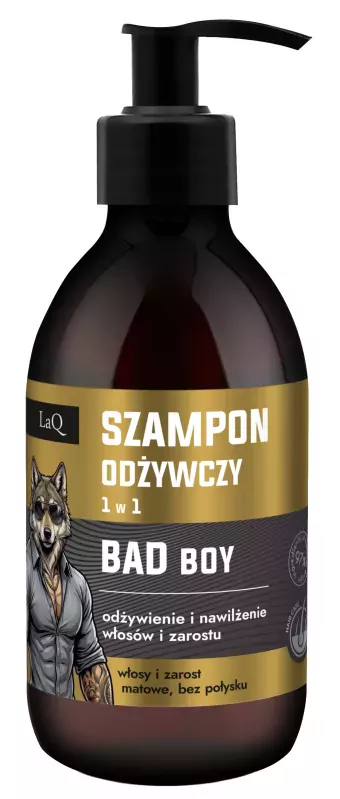Подарочный набор LaQ Bad Boy: шампунь, гель для душа и масло для бороды, для мужчин — фото 3