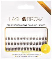 Lash Brow - Bonding Lashes - Brown Bonding Lash Clusters - Brownie Basic - 0.07 - C - MIX