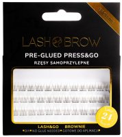 Lash Brow - Pre-Glued Press&Go - Brownie No Make Up - 0.07 - C - MIX
