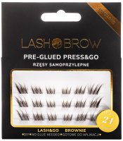 Lash Brow - Pre-Glued Press&Go - Brownie Lashy Clusters - 0.07 - C - MIX