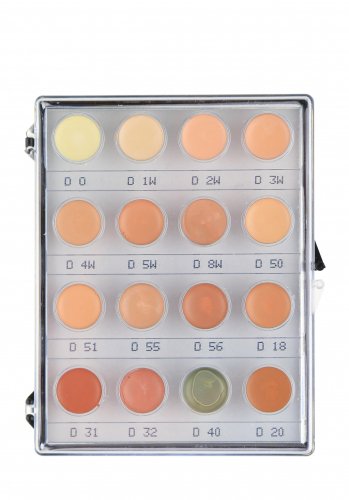 KRYOLAN - Dermacolor - CAMOUFLAGE MINI - PALETTE - 16 foundations/camouflages - ART. 71006 - NR. 2