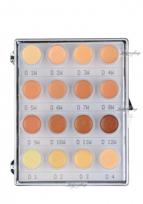 KRYOLAN - Dermacolor - CAMOUFLAGE MINI - PALETTE - 16 foundations ...