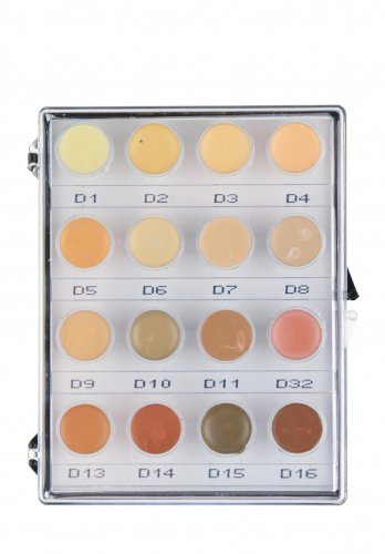 KRYOLAN - Dermacolor - CAMOUFLAGE MINI - PALETTE - Mini paleta 16 podkładów/ kamuflaży do twarzy - ART. 71006 - NR. 1