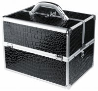MAKE-UP BOX - PB1201-N BLACK (crocodile)