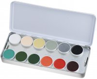 KRYOLAN - SUPRACOLOR - Make-up Palette with 24 colours - Paleta 24 tłustych farb do malowania twarzy - ART. 1008