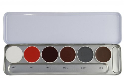 KRYOLAN - SUPRACOLOR - Make-up Palette with 6 colours - Paleta 6 tłustych farb do malowania twarzy - ART. 1007 - S