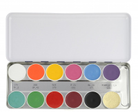 KRYOLAN - SUPRACOLOR - Make-up Palette with 12 colours - Paleta 12 tłustych farb do malowania twarzy - ART. 1004 - FP - FP