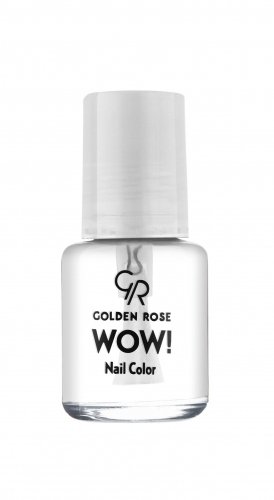 Golden Rose - WOW! Nail Color - Lakier do paznokci - 6 ml - CLEAR