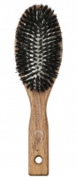 GORGOL - NATUR - Pneumatyczna szczotka do włosów z naturalnego włosia + ROZCZESYWACZ - 15 02 142