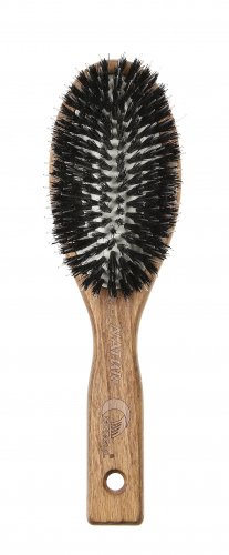 GORGOL - NATUR - Pneumatyczna szczotka do włosów z naturalnego włosia + ROZCZESYWACZ - 15 02 142 - C