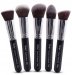 Nanshy - GOBSMACK GLAMOROUS ONYX BLACK - Set of 5 make-up brushes - FB-SET-004