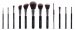 Nanshy - MASTERFUL COLLECTION ONYX BLACK - Set of 12 make-up brushes - MC-SET-002