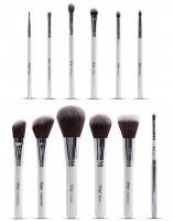 Nanshy - MASTERFUL COLLECTION PEARLESCENT WHITE - Set of 12 make-up Brushes - MC-SET-001