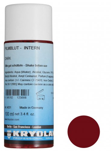 KRYOLAN - FILM BLOOD INTERNAL - Sztuczna krew do użytku wewnętrznego - 100 ml - ART. 4031 - DARK