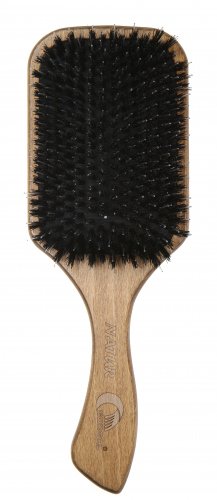 GORGOL - NATUR - Pneumatyczna szczotka do włosów z naturalnego włosia + ROZCZESYWACZ - PELIKAN - 15 38 142