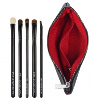 LOVETO.PL - Set of 5 make-up brushes + cosmetic bag