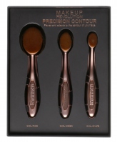 MAKEUP REVOLUTION - PRECISION FACE CONTOUR - Zestaw 3 pędzli do konturowania twarzy