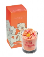 Bomb Cosmetics - FRUIT FIREWORK - Piped Candle with Pure Mandarin & Orange Essential Oils - Świeczka zapachowa z pianką - Owocowe fajerwerki
