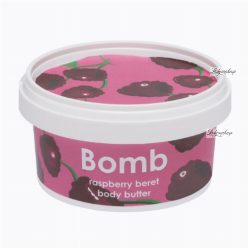 Bomb Cosmetics - Raspberry Beret - Body Butter - Masło do ciała z 30% Shea - MALINOWE 