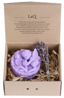 LaQ - Happy Soaps - Naturalne mydełko glicerynowe - FIOLETOWY ANIOŁ Z RÓŻAMI