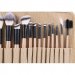 LancrOne - SUNSHADE MINERALS - Set of 13 make-up brushes + natural flax case - 13/3
