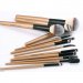 LancrOne - SUNSHADE MINERALS - Set of 13 make-up brushes + natural flax case - 13/3