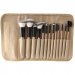 LancrOne - SUNSHADE MINERALS - Set of 13 make-up brushes + natural flax case - 13/4