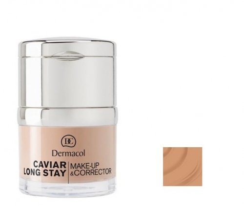 Dermacol - Caviar Long Stay Make-Up & Corrector - Długotrwały podkład i korektor - 4 - TAN